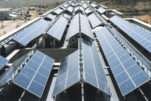 太陽光パネルの画像