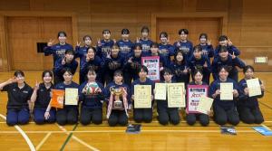 女子バレー部優勝