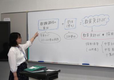 教職課程相談の様子