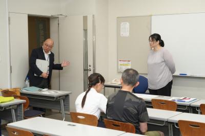 教職課程相談の様子