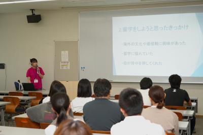 留学体験レポートの様子